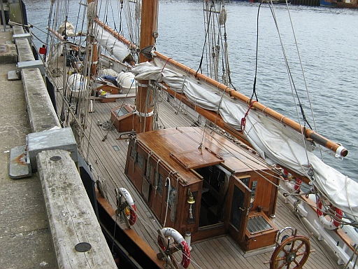 A Sailing Ship in Oban Harbour